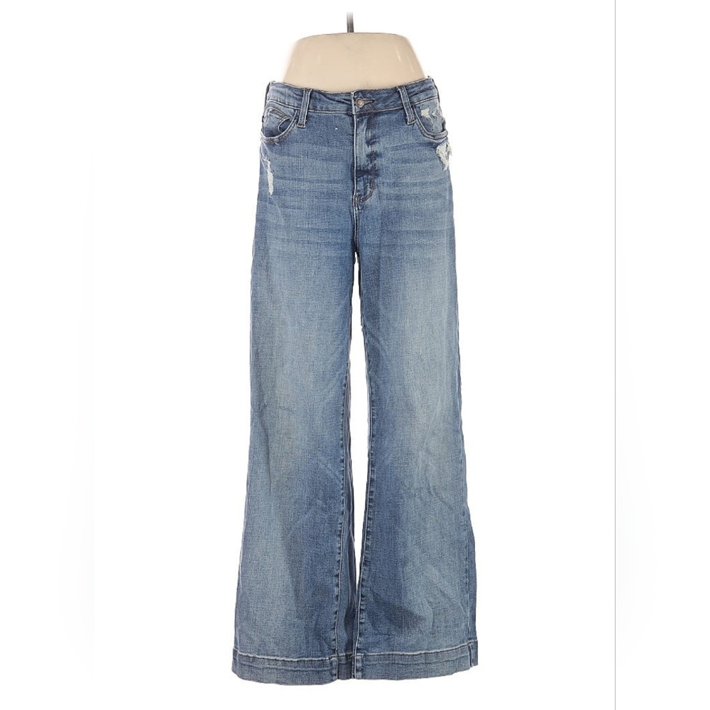 Judy Blue Flare Wide Leg Blue Jeans
